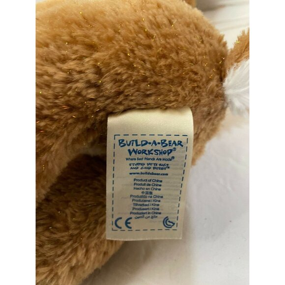 Dancer Christmas Reindeer Brown Build A Bear Workshop Plush Medallion Collar 19" - Picture 10 of 10